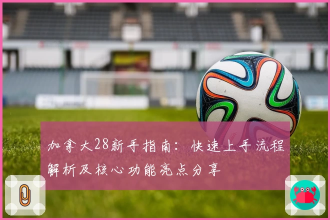 加拿大28新手指南:快速上手流程解析及核心功能亮点分享